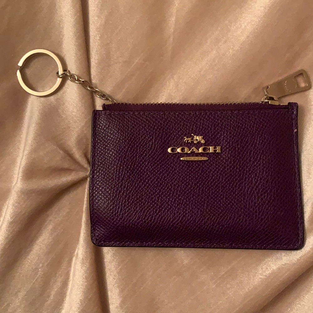 Purple coach wallet